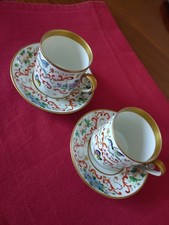 Coppia di tazzine da caffè anni '30 dipinte a mano