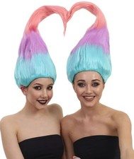 Set Parrucca Troll Gemelli per