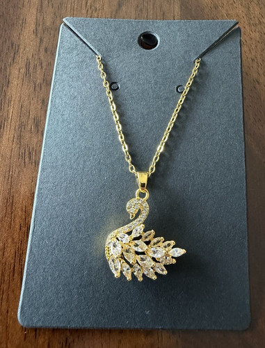 Collana con ciondolo zirconi - collana,