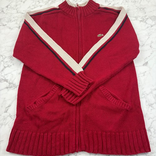 Cardigan uomo lacoste rosso - uomo,