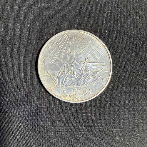 Moneta 500 lire argento - argento, dante