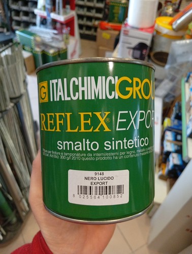 Nero lucido smalto legno - nero,