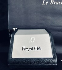 Orologio Audemars Piguet Royal Oak AP scatola ed espositore in acciaio