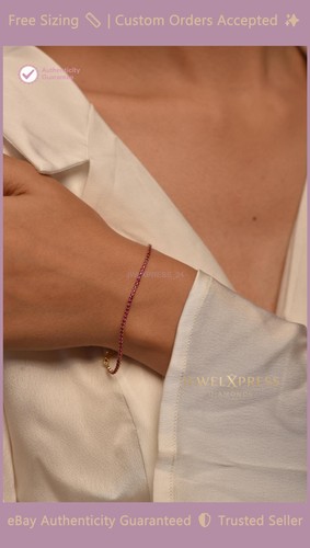 Bracciale tennis donna rubino