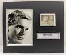 RARE Adam Faith Signed Photo
