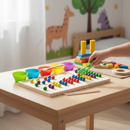 Gioco educativo con palline - con,