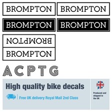 Brompton Models A,C,P,T,G con protezione bici gratuita (confezione da 25) consegna gratuita