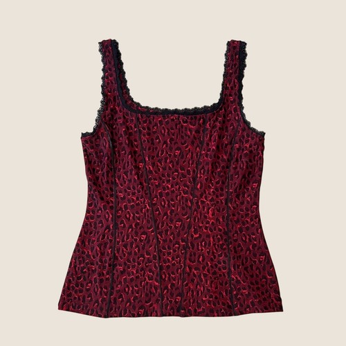Top stile corsetto - , rosso