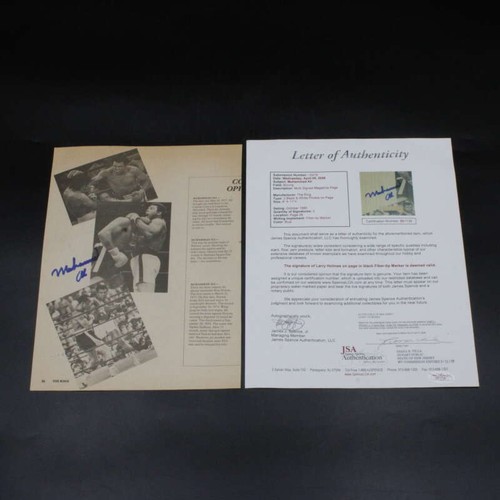Autografo pagina rivista