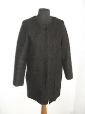 Giacca Lunga  a Cappa  ZUIKI in Morbida Tessuto Effetto Pecora  Tg. S 