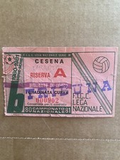 Cesena -Taranto biglietto/ticket 1980/81 (No Juventus,Lazio,Inter,Genoa,Milan)