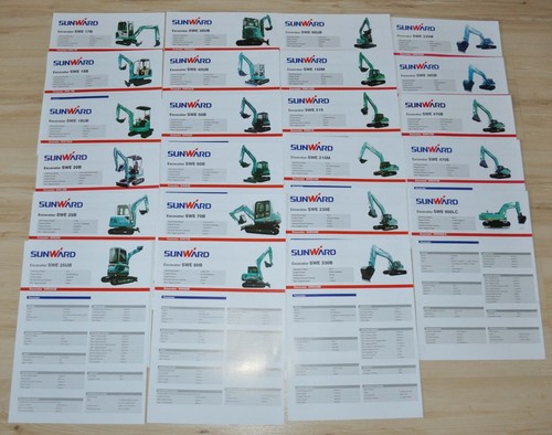 Sunward model range escavatore - sunward,