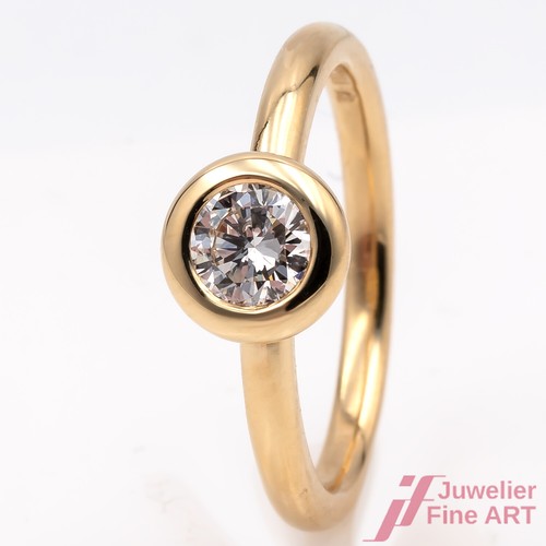 Anello solitario 750 18k oro - 750/18k,