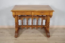 Scrivania stile rinascimentale firmata Dufin