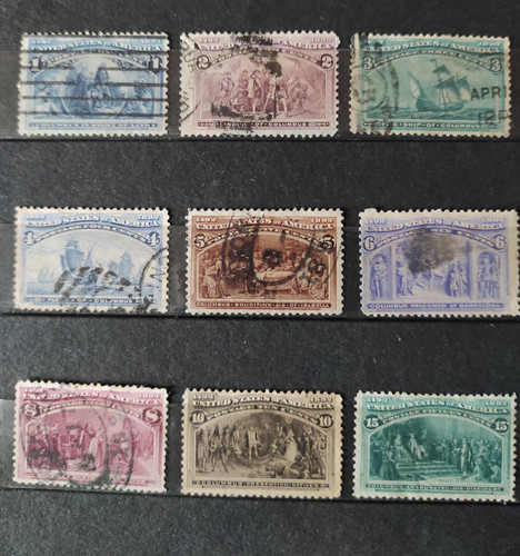 1893 usa timbres - usa,