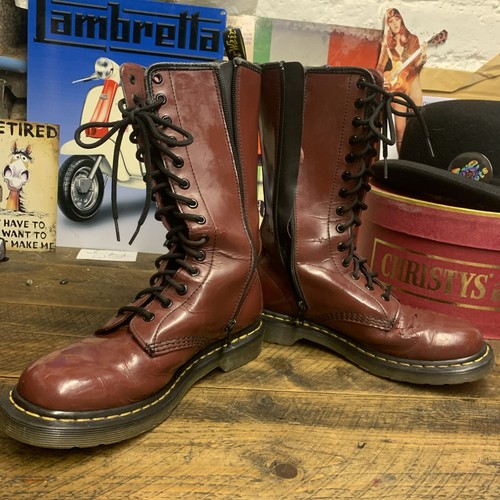 Stivali punk oxblood - stivali,