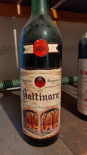 Vino gattinara piemonte 1961 - vino,