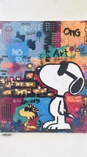 “SnOoPy ?? tHe ?”quadro astratto Spatolato 80x100