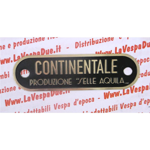 Targhetta continentale - ",