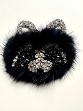 Spilla Ermanno Scervino – Gatto in Pelliccia e Strass – Accessorio di Lusso