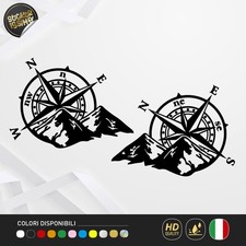 2 Adesivi Rosa dei Venti con