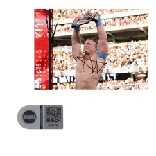 John Cena Foto su Cartone Rigido Autografata Signed Cardstock Photo SWAU COA