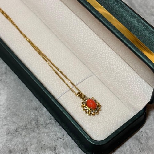 Collana vintage stile corallo