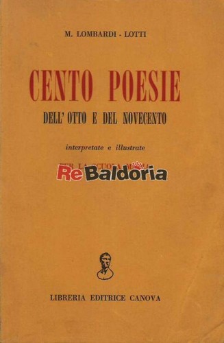 Cento poesie dell ottocento - dell'ottocento, e