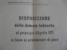 MAPPA CARTINA 1871 GUERRA
