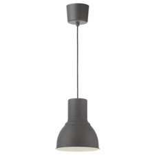 Ikea HEKTAR Lampada a sospensione, grigio scuro, 22 cm