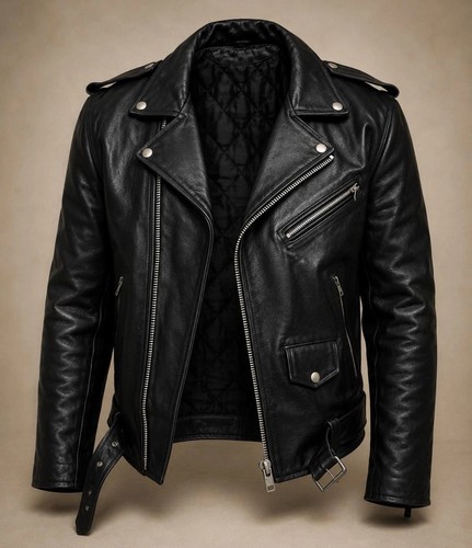 Giacca motociclista uomo nera - uomo,