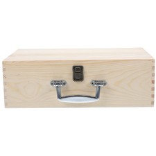 Cassa del in legno in bianco senza carattere fai -da -te con chiusura di