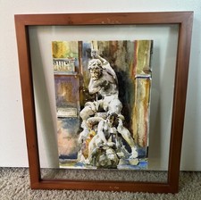 Quadro acquerello Fontana Di