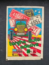 bustina sigillata targhe auto adesive