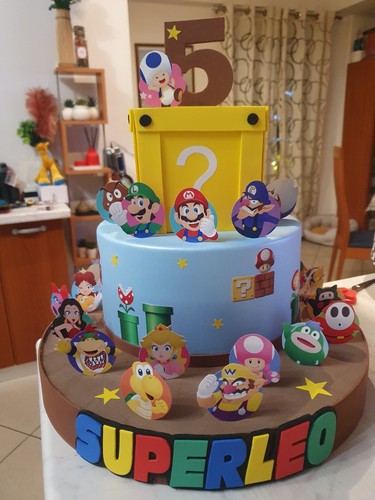 Torta finta super mario bross - finta,