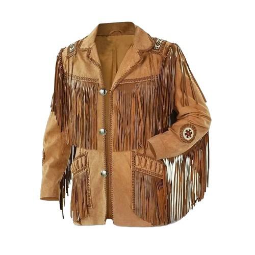 Giacca uomo western pelle
