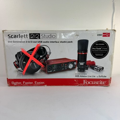Focusrite scarlett 2i2 studio - scarlett,