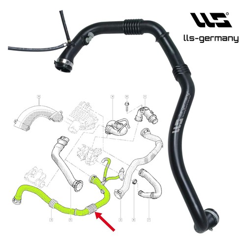 Tubo turbo intercooler per
