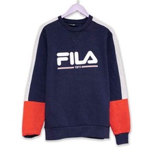 Felpa fila vintage blu - vintage, scura