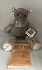 Peluche Scentsy Buddy grigio Halla l'ippopotamo peluche 12" con confezione profumo nuovo leggi
