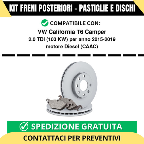 Kit freni posteriori - kit,