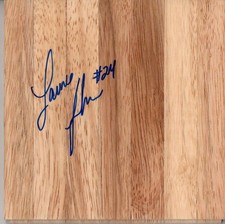 AUTOGRAFO FIRMATO LANCIA THOMAS - PARQUET FLOORBOARD - DUKE BLUE DEVILS, KNICKS