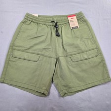 Pantaloncini cargo uomo Levis trail verde oliva coulisse vita tasche casual