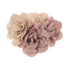 Accessori per scarpe fiori artigianali clip decorazione chiffon tessuto increspato