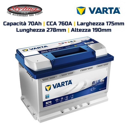Batteria auto varta - batteria, n70