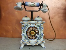 ? Telefono finto vintage in stile antico in ceramica Bassano numerato