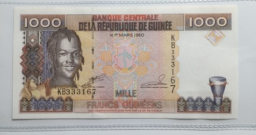Banconote mondiali guinea 1000 - banconote,
