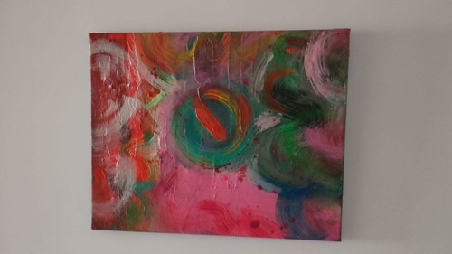 Quadro astratto dipinto - astratto,