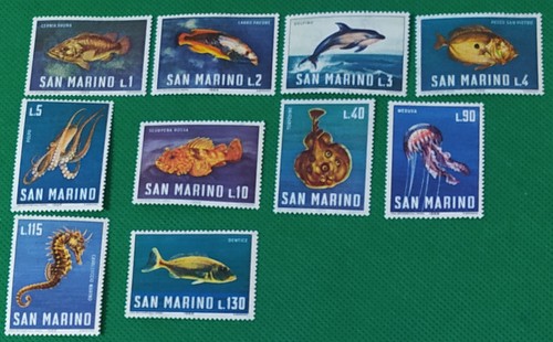San marino 1966 serie - marino, 10