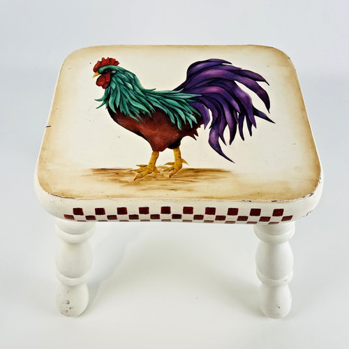 Sgabello cucina gallo - , vintage